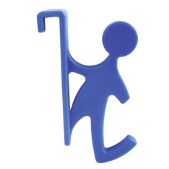 Patère pour sèche serviettes bleue