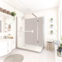Douche ELMER thermostatique 120x90cm - Cachemire
