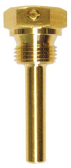 Doigt de gant laiton pour thermomètre plonge 160mm