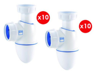 Lot de 20 siphons NICOLL