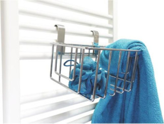 Panière chromée pour sèche serviettes