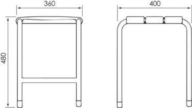 Tabouret de douche - DELABIE