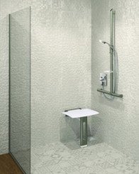 Siège de douche rabattable Be-Line anthracite - DELABIE