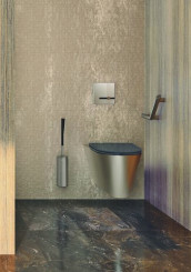 Barre de maintien coudée 135° anthracite 40x40cm - DELABIE