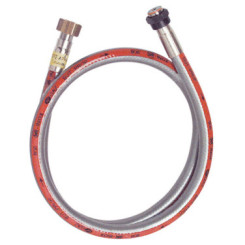 TUYAU FLEXIBLE INOX A EMBOUTS MECANIQUES POUR BUTANE ET PROPANE- LG 1,50M