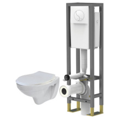 PACK WC SUSPENDU AUTOPORTANT 3/6 LITRES - ROLF