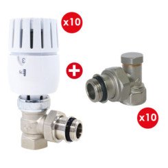 PACK ROBINETS DE RADIATEUR THERMOSTATIQUES