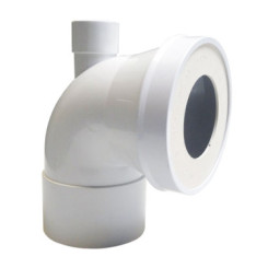 PIPE COURTE AVEC PRISE A EMBOITEMENT PLASTIQUE AVEC JOINT A LEVRE Ø 100