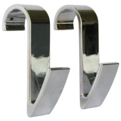 LOT DE 2 CROCHETS POUR TUBES RONDS