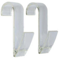 LOT DE 2 CROCHETS POUR TUBES RONDS