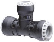 Té 90° réduit au centre plastique enclipsable ø32-20 PE - PLASSON