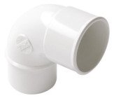 Coude PVC blanc 87°30 mâle femelle ø40 - NICOLL