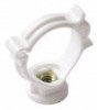Collier monobloc plastique blanc pour tuyau d'évacuation ø32