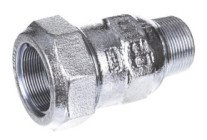 Raccord à compression mâle fonte malléable pour tube acier ø10 - M12/17 GEBO ORIGINAL
