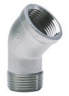 Coude égal 45° acier inoxydable MF33/42 - GEBOG316