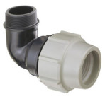 Coude 90° à compression mâle 15/21 PE ø20 - PLASSON