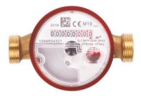 Compteur d'eau chaude à jet unique pré-équipé capteur radio 20/27