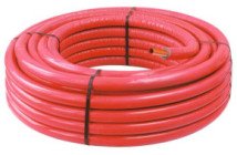 Tube PER gainé isolé rouge ø16 50m 