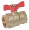 Vanne à sphère double femelle 15/21 V490 à manette papillon