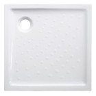 Receveur de douche céramique extra-plat 6 cm blanc 80x80cm