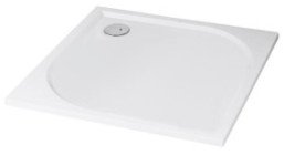 Receveur de douche extra-plat en béton de synthèse 80x80cm