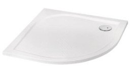 Receveur de douche quart de cercle 90cm béton de synthèse