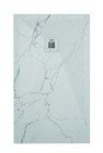Receveur de douche résine de synthèse RECEA marbre blanc 90x160