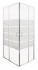 Paroi de douche accès d'angle 90cm profilés chromés eris 2 - ELMER