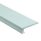 Profilé de finition droit chromé pour panneau mural 4 mm