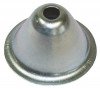 Rosace conique acier nickelé Haut.9 mm