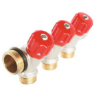 Collecteur avec vannes 3 départs EASY LOCK départ M15/21 arrivé 20/27