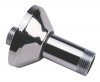 Raccord laiton chromé excentre 12,5 - double mâle 15/21-20/27