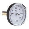 Thermomètre à cadran à dilatation de liquide ø63mm Long.100mm avec tube plongeur axial