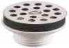 Bonde de lavabo plastique  à grille plate inox ø63mm