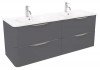 Meuble MANNAR à suspendre 140 cm gris - BATHROOM THERAPY