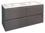 Meuble OSLO à suspendre 4 tiroirs 120cm gris