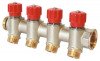 Collecteur avec vannes 4 départs EASY LOCK départ 3/4EK arrivé 20/27