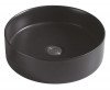 Vasque à poser ronde ø39,5x11,5 cm noire - BATHROOM THERAPY