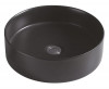 Vasque à poser ronde ø39,5x11,5 cm noire