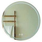Miroir LED Louxor ø60 contours sablés