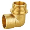 Coude laiton 90° mâle et à souder cuivre ø12-12/17 - 92GC