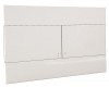 Plaque de commande 3/6 litres carrée blanche 