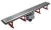 Pack caniveau complet avec grille et cadre inox