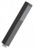 Douchette carree anticalcaire monojet ABS noir 28 mm - ROLF