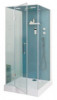 Cabine de douche accès de face 90x100cm avec toit haut parleur - ELMER