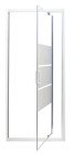 Paroi de douche porte pivotante AUMEA 80 cm