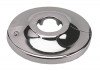 Rosace plate articulée laiton chromé pour tube cuivre 12