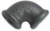 Coude petit rayon 90° FF33/42 fonte noire N°90