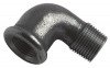 Coude petit rayon 90° MF50/60 fonte noire N°92