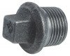 Bouchon fonte noire mâle n° 290